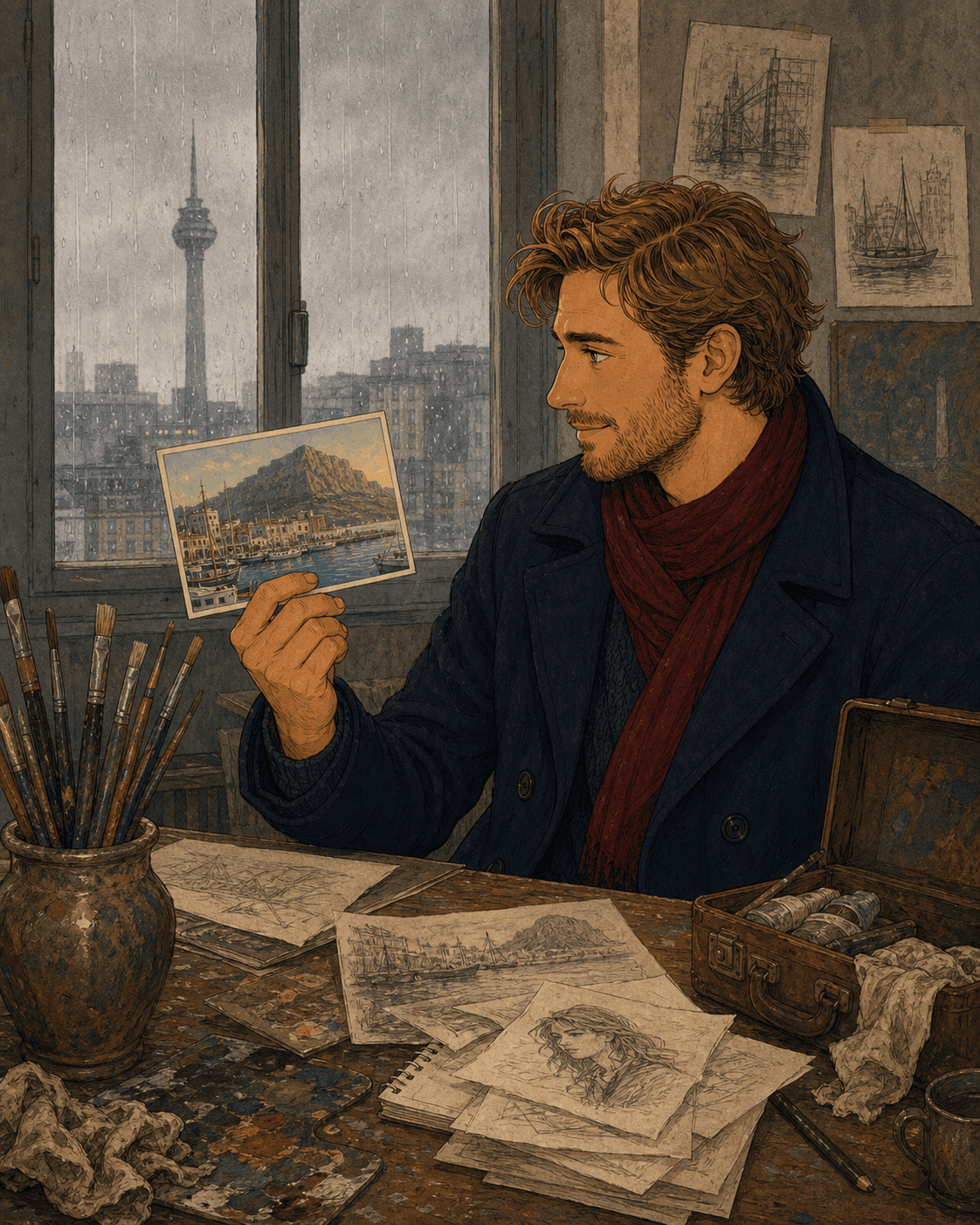 Sebastian en Düsseldorf.