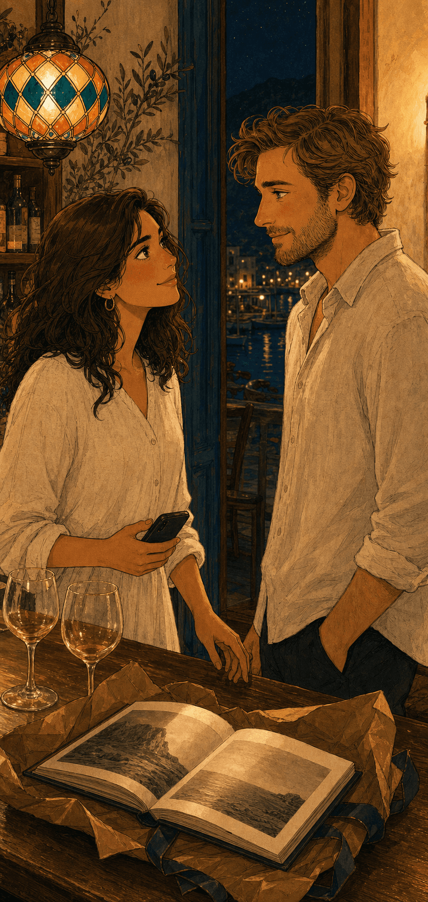 Marina y Sebastian se reencuentran en la barra de Ca la Mar.
